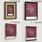 Strip below poster red map of Yangon