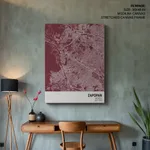 Strip below poster red map of Zapopan