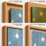Strip below poster sky blue map of Ajmer