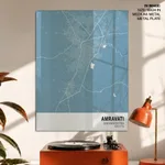 Strip below poster sky blue map of Amravati