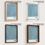 Strip below poster sky blue map of Bareilly