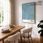 Strip below poster sky blue map of Bareilly