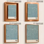 Strip below poster sky blue map of Bekasi