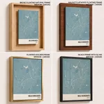Strip below poster sky blue map of Belo Horizonte