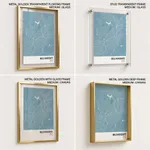 Strip below poster sky blue map of Belo Horizonte
