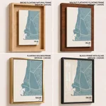 Strip below poster sky blue map of Callao