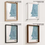 Strip below poster sky blue map of Callao