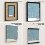 Strip below poster sky blue map of Caloocan