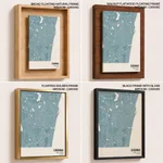 Strip below poster sky blue map of Chennai