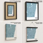 Strip below poster sky blue map of Chennai