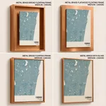 Strip below poster sky blue map of Chennai