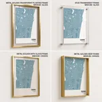 Strip below poster sky blue map of Chennai