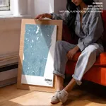 Strip below poster sky blue map of Chennai