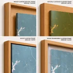 Strip below poster sky blue map of Contagem