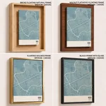 Strip below poster sky blue map of Giza