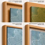 Strip below poster sky blue map of Giza