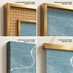 Strip below poster sky blue map of Giza