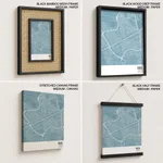 Strip below poster sky blue map of Giza