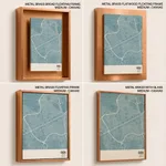 Strip below poster sky blue map of Giza