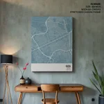 Strip below poster sky blue map of Giza