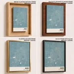 Strip below poster sky blue map of Indore