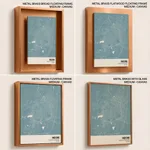 Strip below poster sky blue map of Indore