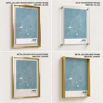 Strip below poster sky blue map of Indore
