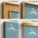 Strip below poster sky blue map of Jaboatao Dos Guararapes