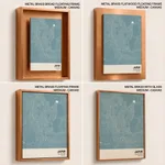 Strip below poster sky blue map of Jaipur