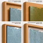 Strip below poster sky blue map of Jakarta