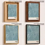 Strip below poster sky blue map of Kajang