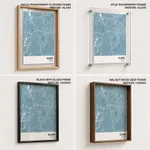 Strip below poster sky blue map of Kajang