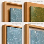 Strip below poster sky blue map of Kajang