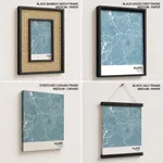 Strip below poster sky blue map of Kajang