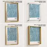 Strip below poster sky blue map of Kajang