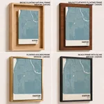Strip below poster sky blue map of Khartoum