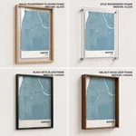 Strip below poster sky blue map of Khartoum