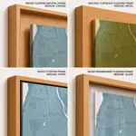 Strip below poster sky blue map of Khartoum