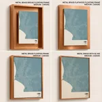 Strip below poster sky blue map of Lima