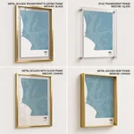 Strip below poster sky blue map of Lima
