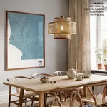 Strip below poster sky blue map of Lima