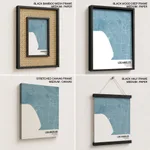 Strip below poster sky blue map of Los Angeles