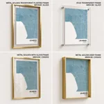 Strip below poster sky blue map of Los Angeles