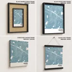 Strip below poster sky blue map of Madurai