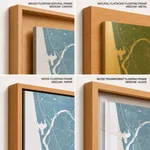 Strip below poster sky blue map of Mangalore