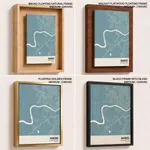 Strip below poster sky blue map of Nanded