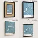 Strip below poster sky blue map of Nanded