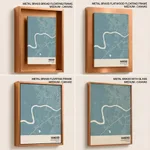 Strip below poster sky blue map of Nanded