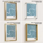 Strip below poster sky blue map of Nanded