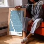 Strip below poster sky blue map of Narayanganj